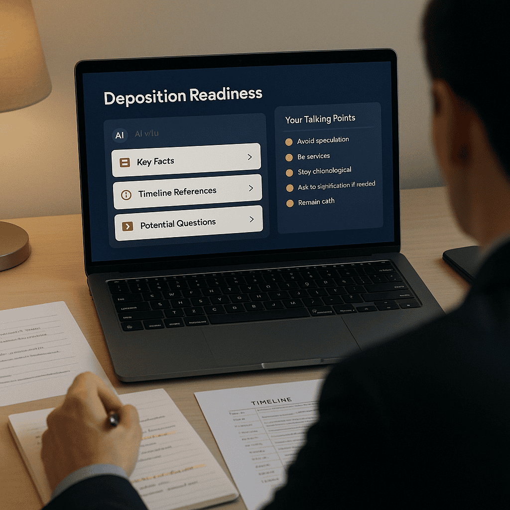 20250423 1258 Deposition Readiness