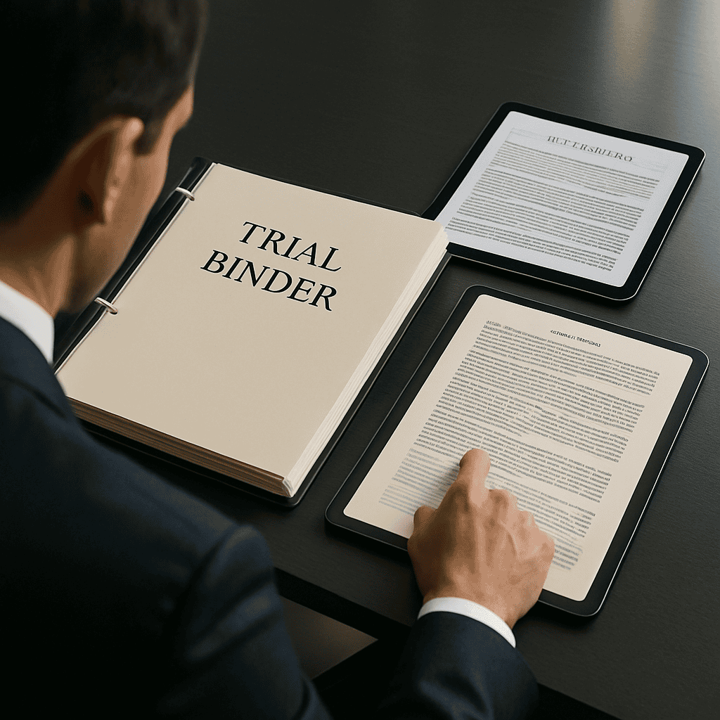 20250430 1216 Trial Preparation Essentials simple compose 01jt3v52c4e4ta91qvhmv5zvq2