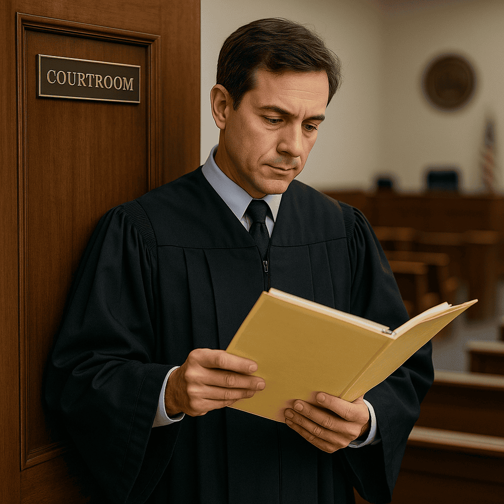 20250430 1234 Judge Reviewing