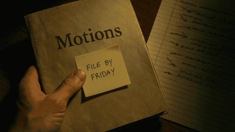 My Motion Won’t Save — What Now
