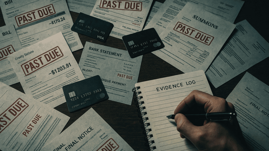 financial abuse after separation documentation with bank statements credit cards and support payment tracker